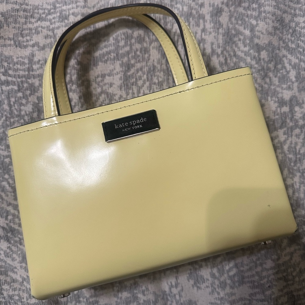 Kate Spade Yellow Satchel with Classic Design-Sam Icon Ksnyl Mini Tote